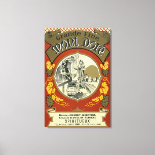 Mont Dore Wine LabelEurope Canvas Print