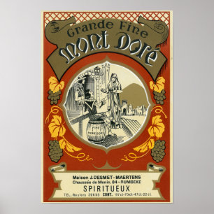 Mont Dore Wine LabelEurope Poster