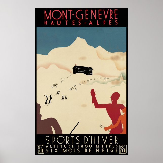 Mont-Genevre Hautes-Alpes Poster (Front)