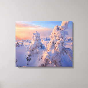 Mont Logan Sunrise Gaspesie National Park Quebec Canvas Print