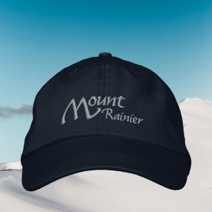 Mont Rainier Washington Embroidered Hat