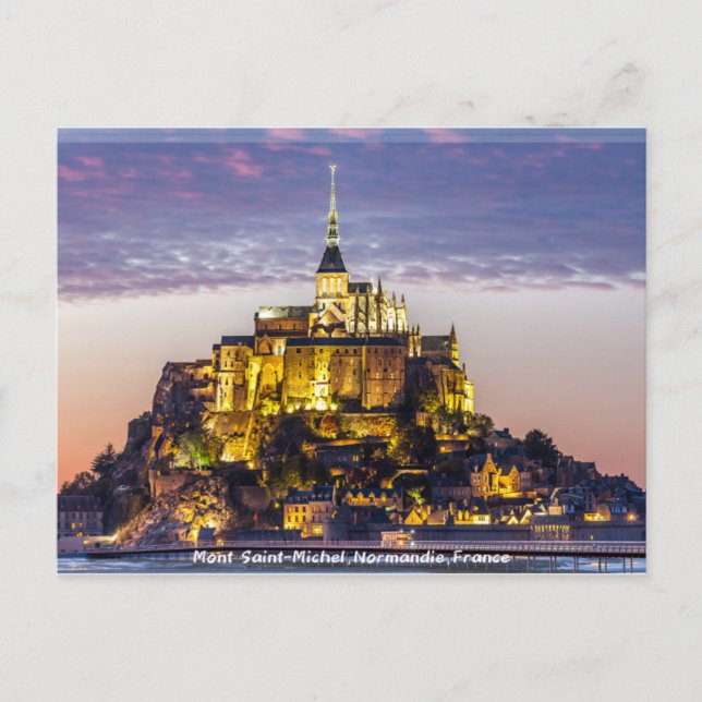 Mont Saint-Michel•France / 聖米歇爾山•法國 Postcard (Front)