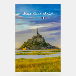 Mont-Saint-Michel, France - Mediaeval Abbey Acrylic Sign
