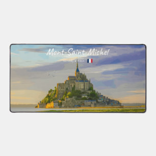 Mont-Saint-Michel, France - Mediaeval Abbey Desk Mat