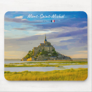Mont-Saint-Michel, France - Mediaeval Abbey Mouse Mat