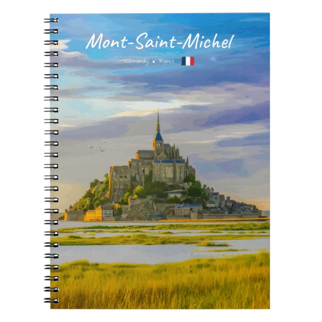 Mont-Saint-Michel, France - Mediaeval Abbey Notebook (Front)