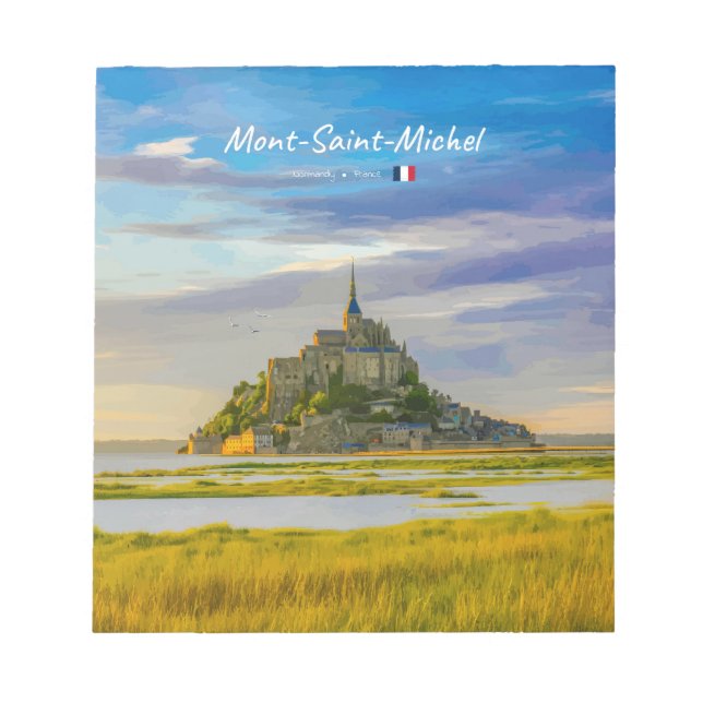 Mont-Saint-Michel, France - Mediaeval Abbey Notepad (Front)