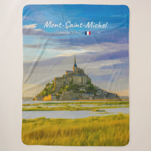 Mont-Saint-Michel, France - Mediaeval Abbey Sherpa Blanket
