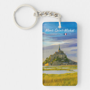 Mont-Saint-Michel, France - Mediaeval Abbey Slim Key Ring