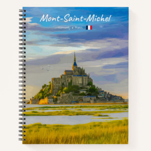 Mont-Saint-Michel, France - Mediaeval Abbey Spiral Notebook