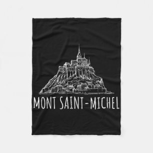 Mont Saint-michel France Normandy Europe Vacation Fleece Blanket