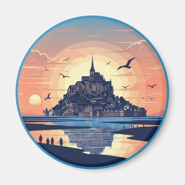 Mont Saint-Michel France Normandy Magnet (Front)