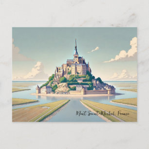 Mont Saint-Michel France Normandy Postcard