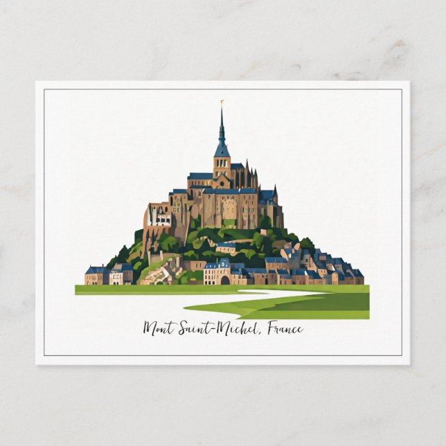 Mont Saint-Michel France Normandy Postcard (Front)