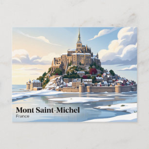 Mont Saint-Michel France Postcard