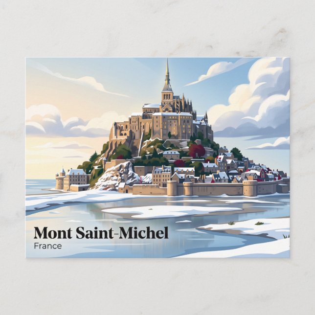 Mont Saint-Michel France Postcard (Front)