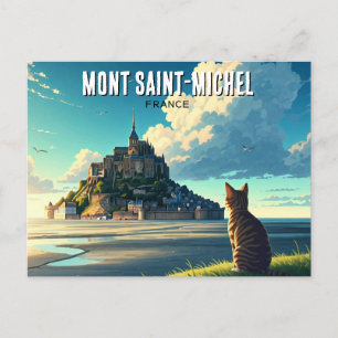 Mont Saint-Michel France Travel Postcard