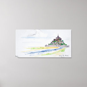 Mont Saint-Michel, Normandy, France Canvas Print