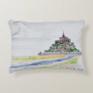 Mont Saint-Michel, Normandy, France Decorative Cushion