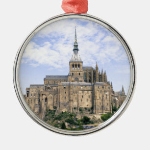 Mont Saint Michel Normandy France Island Abbey Metal Tree Decoration