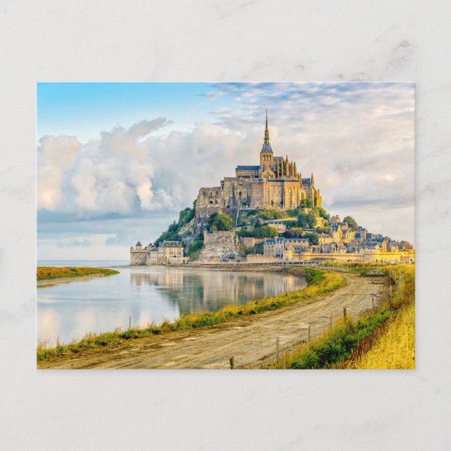 Mont-Saint-Michel, Normandy, France Postcard (Front)