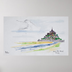 Mont Saint-Michel, Normandy, France Poster