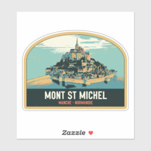Mont Saint Michel original illustration France Sti