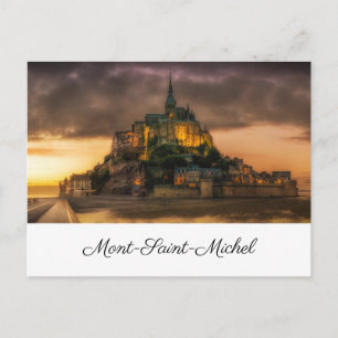 Mont-Saint-Michel peinture Postcard