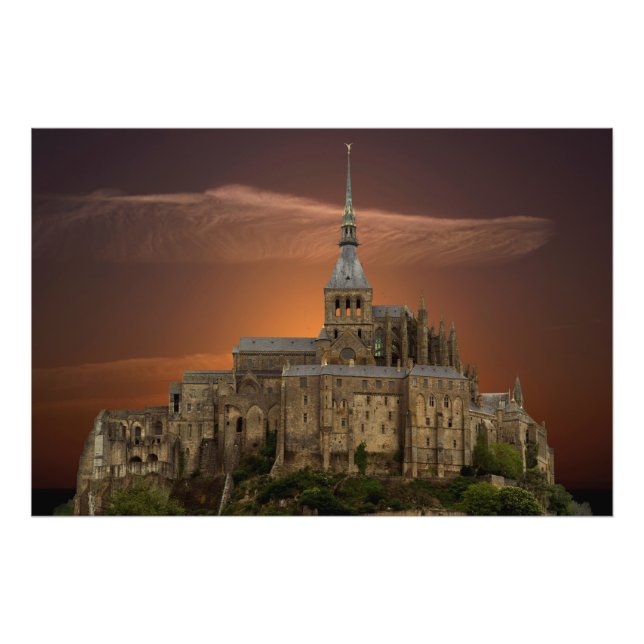 Mont-Saint-Michel Photo Print (Front)