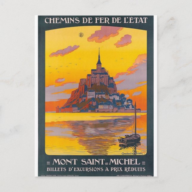 Mont-Saint-Michel Postcard (Front)