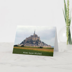 Mont-Saint-Michel Riverbank View, Normandy, France Card