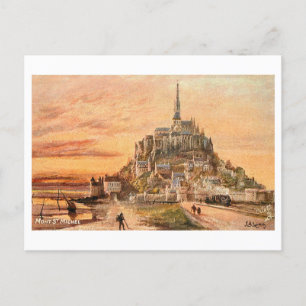 Mont Saint-Michel Vintage Postcard
