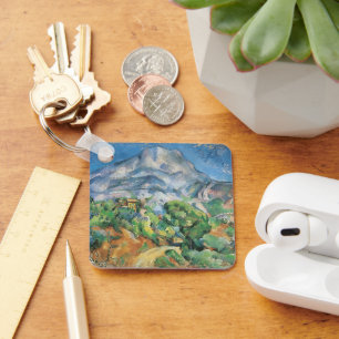 Mont Sainte Victoire Above Tholonet, Paul Cezanne Key Ring