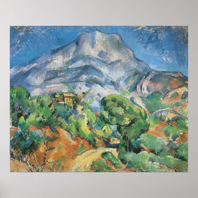 Mont Sainte Victoire Above Tholonet, Paul Cezanne Poster (Front)
