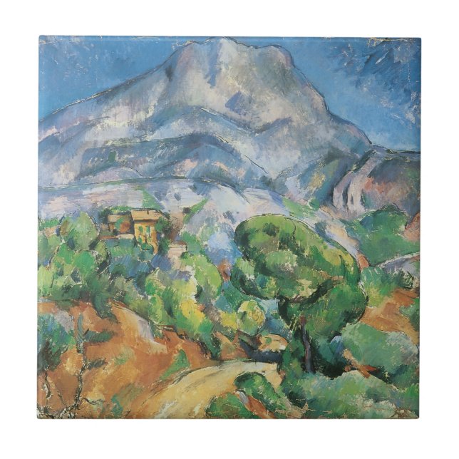 Mont Sainte Victoire Above Tholonet, Paul Cezanne Tile (Front)