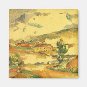 Mont Sainte Victoire by Paul Cezanne, Vintage Art Magnet
