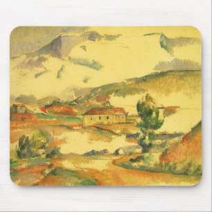 Mont Sainte Victoire by Paul Cezanne, Vintage Art Mouse Mat