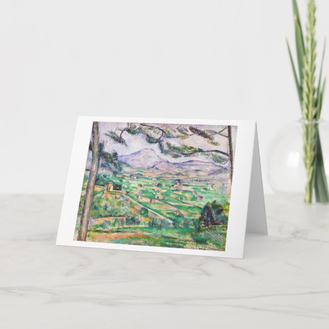 Mont Sainte-Victoire, Paul Cezanne Card (Front)