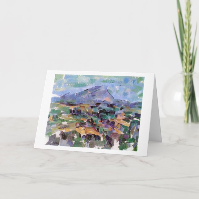 Mont Sainte-Victoire, Paul Cezanne Card (Front)