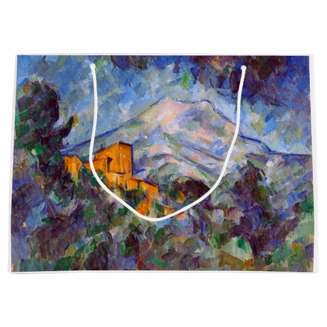 Mont Sainte-Victoire, Paul Cezanne Large Gift Bag (Front)