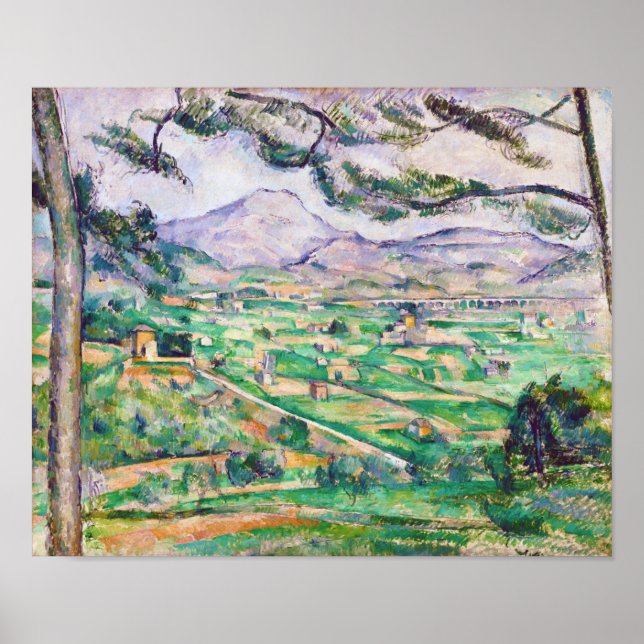 Mont Sainte-Victoire, Paul Cezanne Poster (Front)