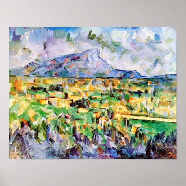 Mont Sainte-Victoire, Paul Cezanne Poster (Front)