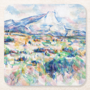 Mont Sainte-Victoire, Paul Cezanne Square Paper Coaster