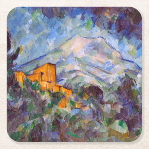 Mont Sainte-Victoire, Paul Cezanne Square Paper Coaster