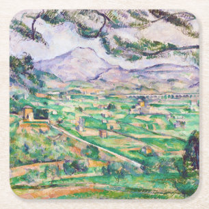 Mont Sainte-Victoire, Paul Cezanne Square Paper Coaster