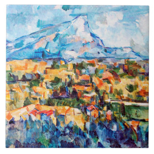 Mont Sainte-Victoire, Paul Cezanne Tile