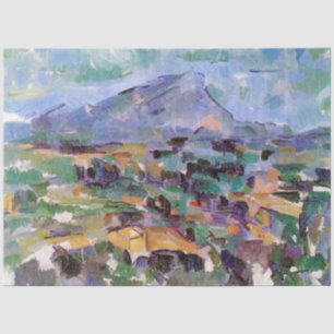 Mont Sainte-Victoire, Paul Cezanne Tissue Paper