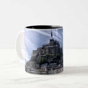Mont St Michel Church Normandy Two-Tone Coffee Mug