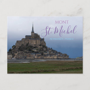 Mont St. Michel France Fortress Normandy Postcard