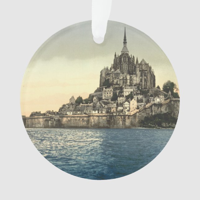 Mont St Michel II, Normandy, France Ornament (Front)